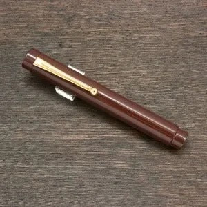 Eboya Tan-Pen Hard Rubber Short Fountain Pen, 14K Gold Nib – Eboya Edition
