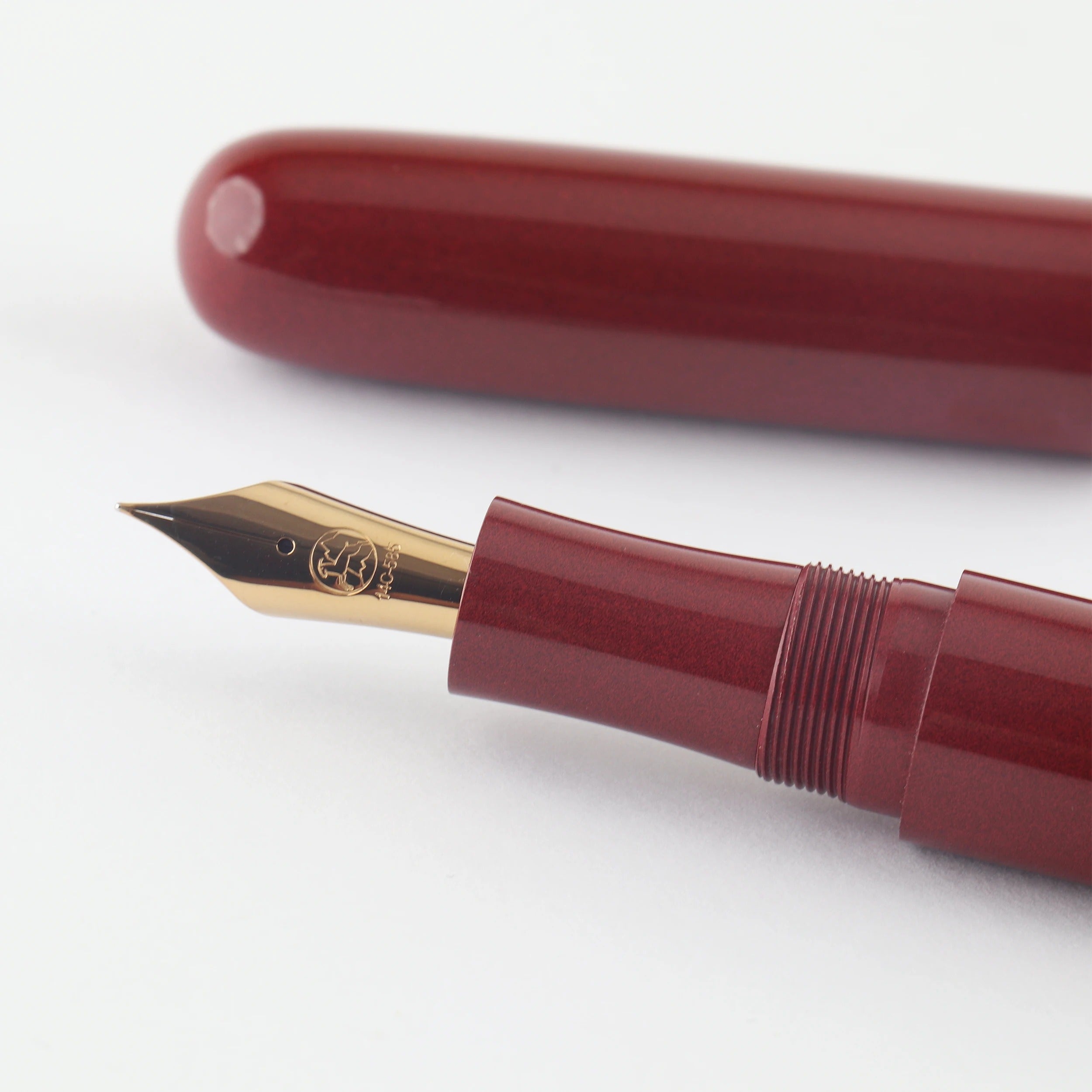 Eboya Brand - Sprout Series Fountain Pen L Nib | Limited-Edition Color: Sunburst | Hard Rubber Body | 14K Gold Nib