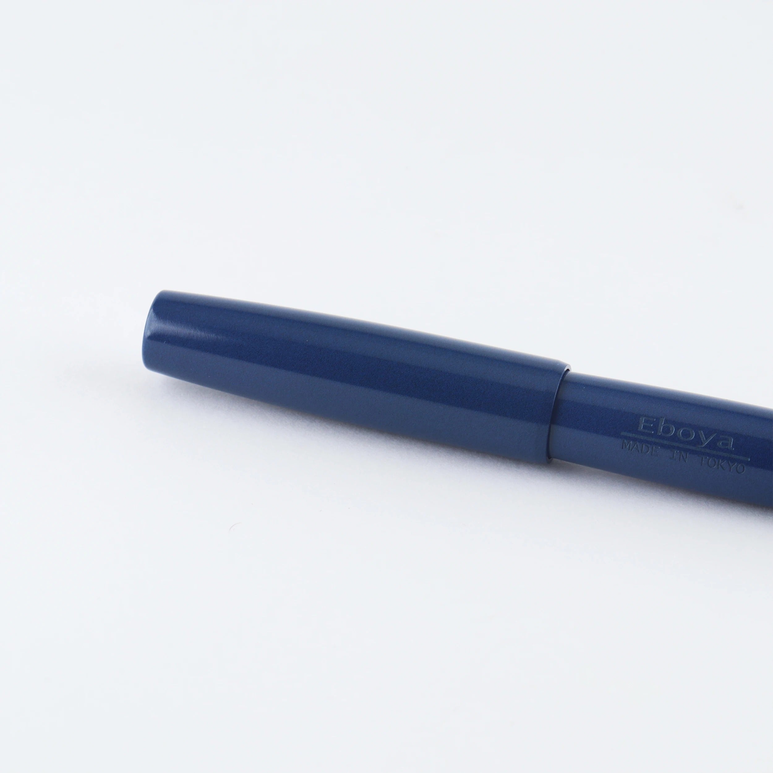 Eboya Brand - 棗 NATSUME Series Fountain Pen M size | Limited-Edition Color: Cyan | Hard Rubber Body | 14K Gold Nib