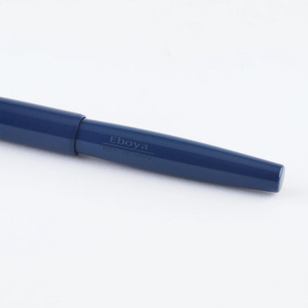 Eboya Brand - 棗 NATSUME Series Fountain Pen M size | Limited-Edition Color: Cyan | Hard Rubber Body | 14K Gold Nib