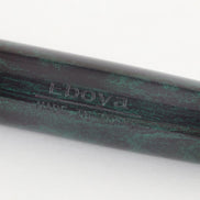 Eboya Brand - 萌芽 HOUGA Series Fountain Pen M size | Limited-Edition Color: Green & Black Patterned Finish | Hard Rubber Body | 14K Gold Nib