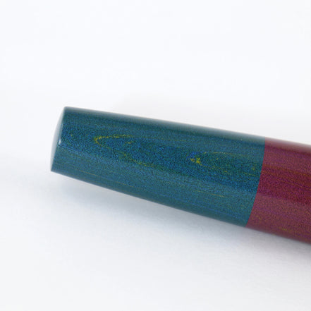 Eboya Brand - 木笛 KOBUE Series Fountain Pen Limited-Edition Color: Purple & Yellow Variant 2 | Hard Rubber Body | 14K Gold Nib