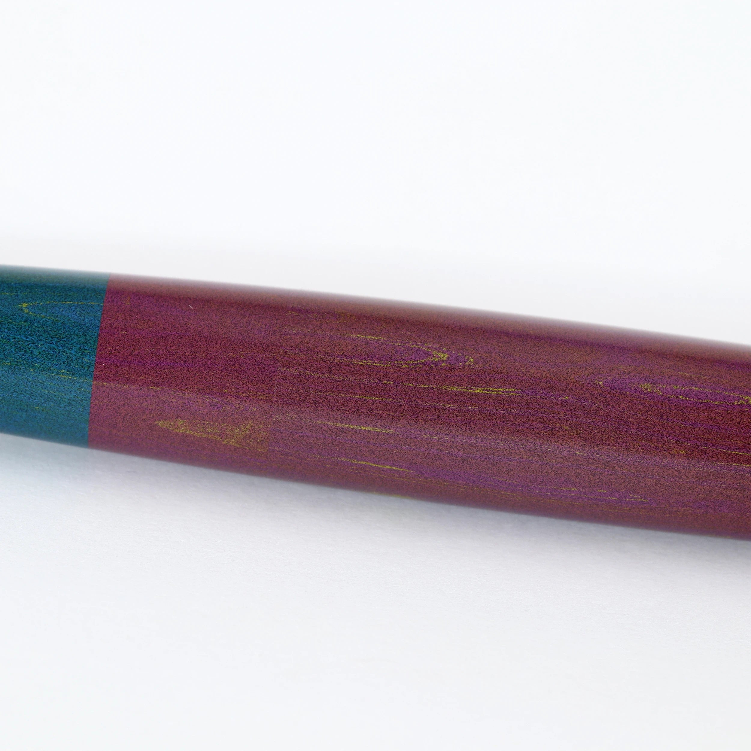 Eboya Brand - 木笛 KOBUE Series Fountain Pen Limited-Edition Color: Purple & Yellow Variant 2 | Hard Rubber Body | 14K Gold Nib