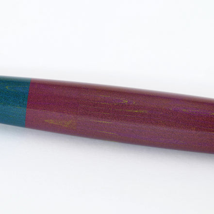 Eboya Brand - 木笛 KOBUE Series Fountain Pen Limited-Edition Color: Purple & Yellow Variant 2 | Hard Rubber Body | 14K Gold Nib