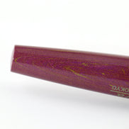 Eboya Brand - 木笛 KOBUE Series Fountain Pen Limited-Edition Color: Purple & Yellow Variant 2 | Hard Rubber Body | 14K Gold Nib