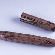 Eboya Brand - 宝珠 HOUJU Series Fountain Pen M size | Shade Collection: Sky Blue, Purple & Peach | Hard Rubber Body | 14K Gold Nib