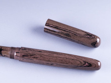 Eboya Brand - 宝珠 HOUJU Series Fountain Pen M size | Shade Collection: Sky Blue, Purple & Peach | Hard Rubber Body | 14K Gold Nib