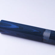 Eboya Brand - 鏡花 KYOUKA Series Fountain Pen M size | Limited-Edition Color: Cyan Ripple | Hard Rubber Body | 14K Gold Nib