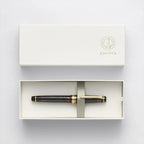 Ancora Limited-Edition Souka - Floral Series | Silver-White / Gray-Black | 14K Gold Nib | Sailor Professional Gear Slim Fountain Pen