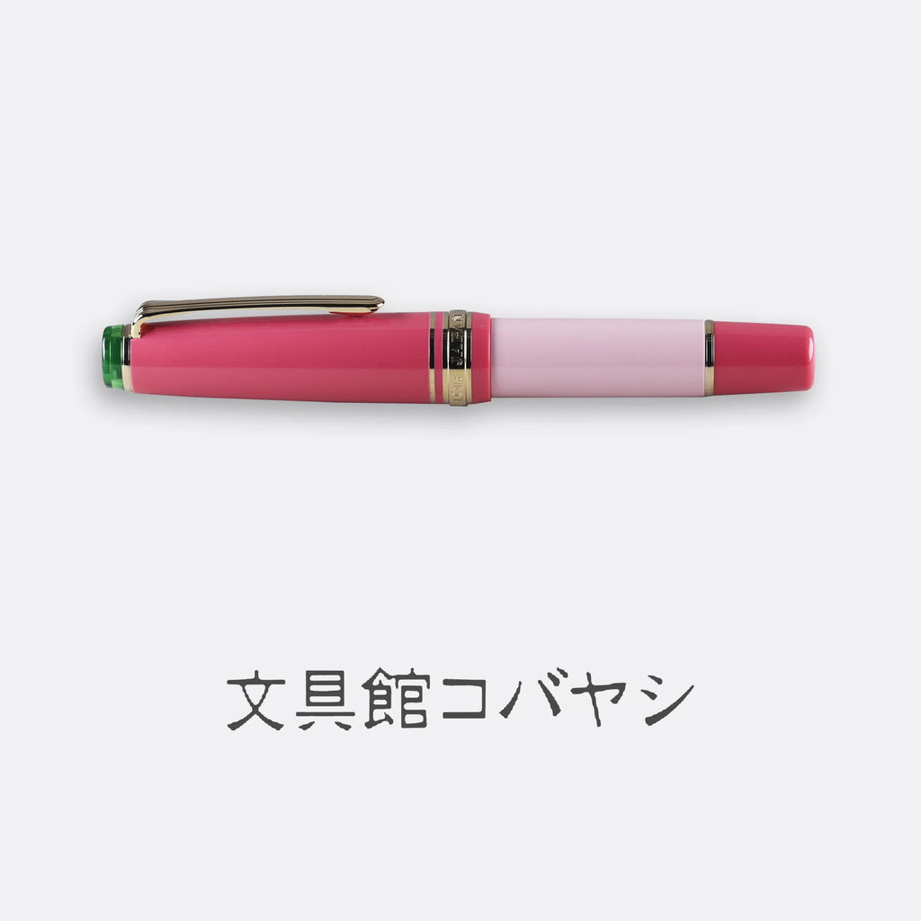 Hachimonjiya Limited Edition Ginzan/Kubozakura 14K/18K Gold Sailor Fountain Pen