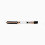 TWSBI 580 Smoky Rose Gold Fountain Pen - Black Translucent Demonstrator Steel Nib