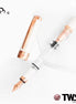 TWSBI 580 Porcelain White & Rose Gold Fountain Pen, White Semi-Transparent Demonstrator with Steel Nib