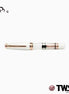 TWSBI 580 Mini Porcelain White & Rose Gold Short Fountain Pen, Transparent Demonstrator with Steel Nib