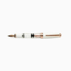 TWSBI 580 Mini Porcelain White & Rose Gold Short Fountain Pen, Transparent Demonstrator with Steel Nib