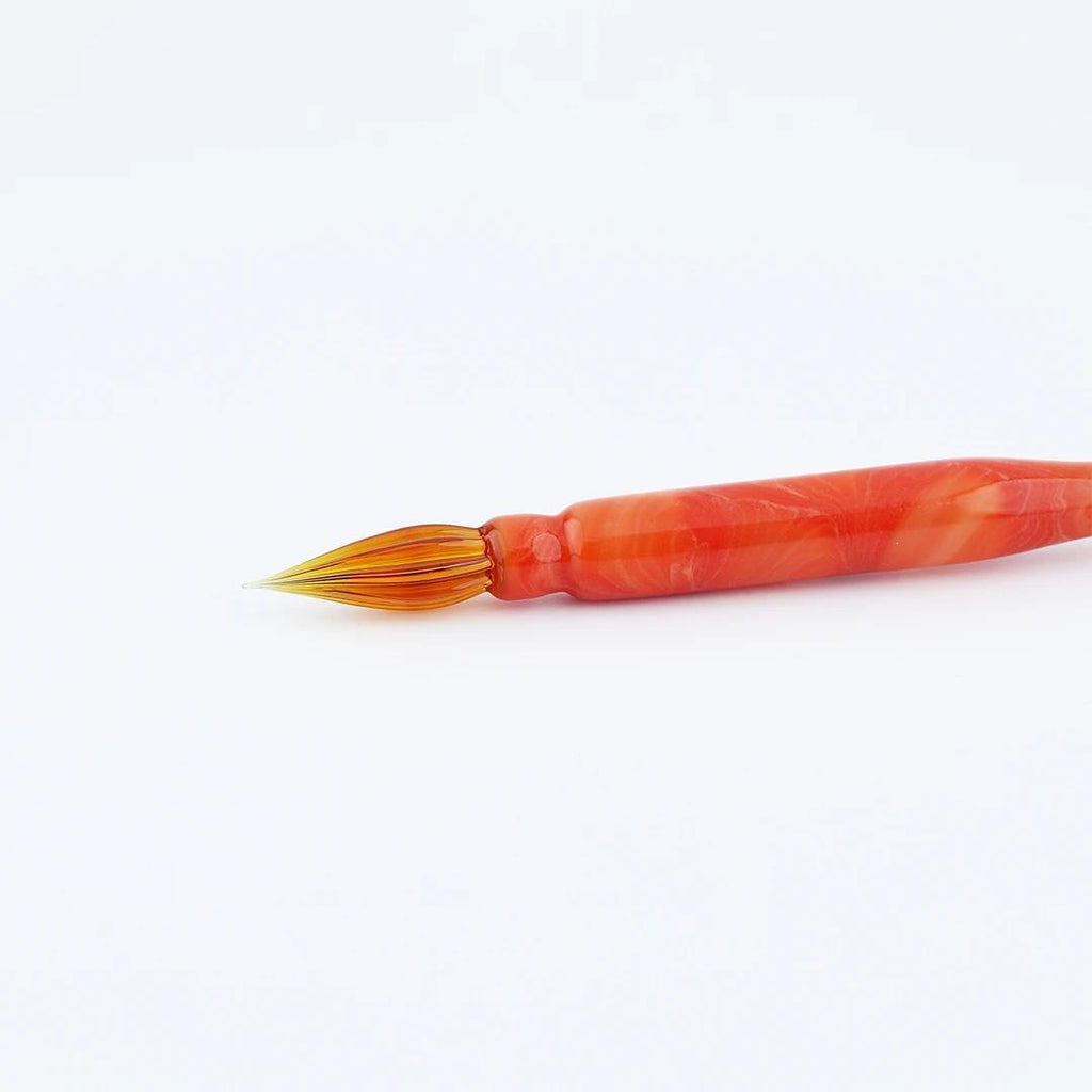 Mitsukoshi Department Store Limited Edition Orange Glass Dip Pen