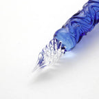 BUNGUBOX Limited Edition Blue Ocean Glass Dip Pen