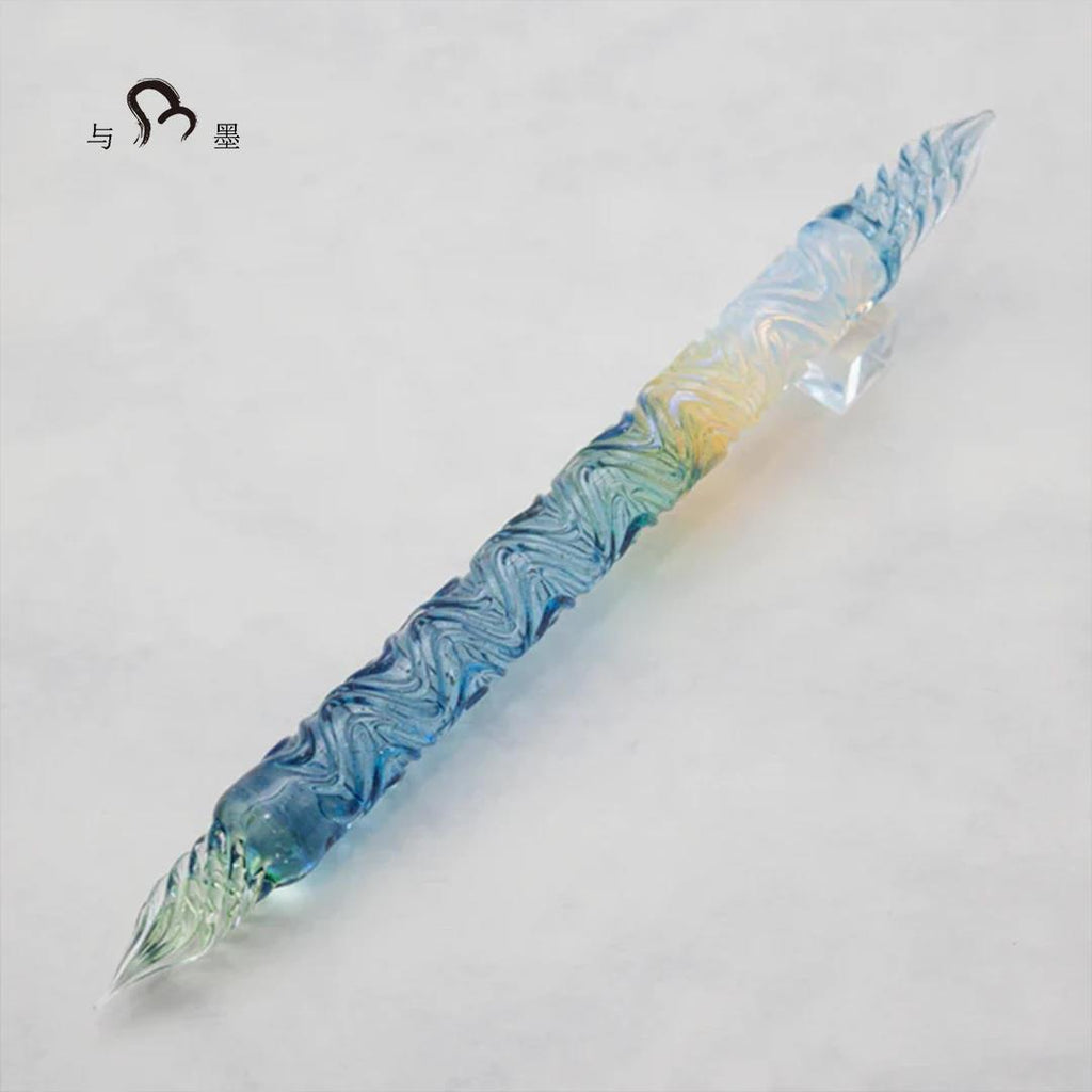 BUNGUBOX Limited Edition Fuji Blue Nitou-ryuu Glass Dip Pen