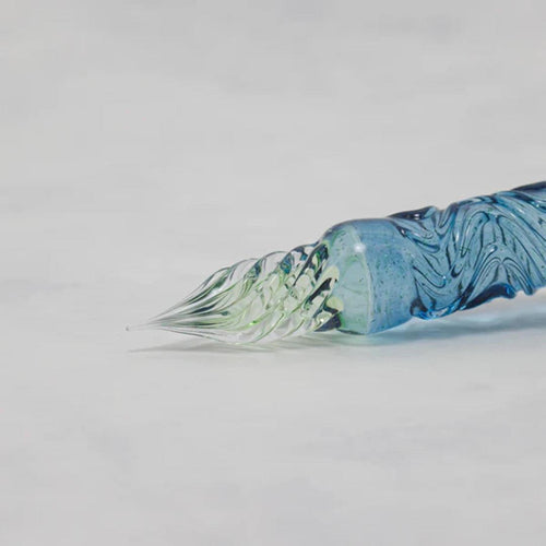 BUNGUBOX Limited Edition Fuji Blue Nitou-ryuu Glass Dip Pen