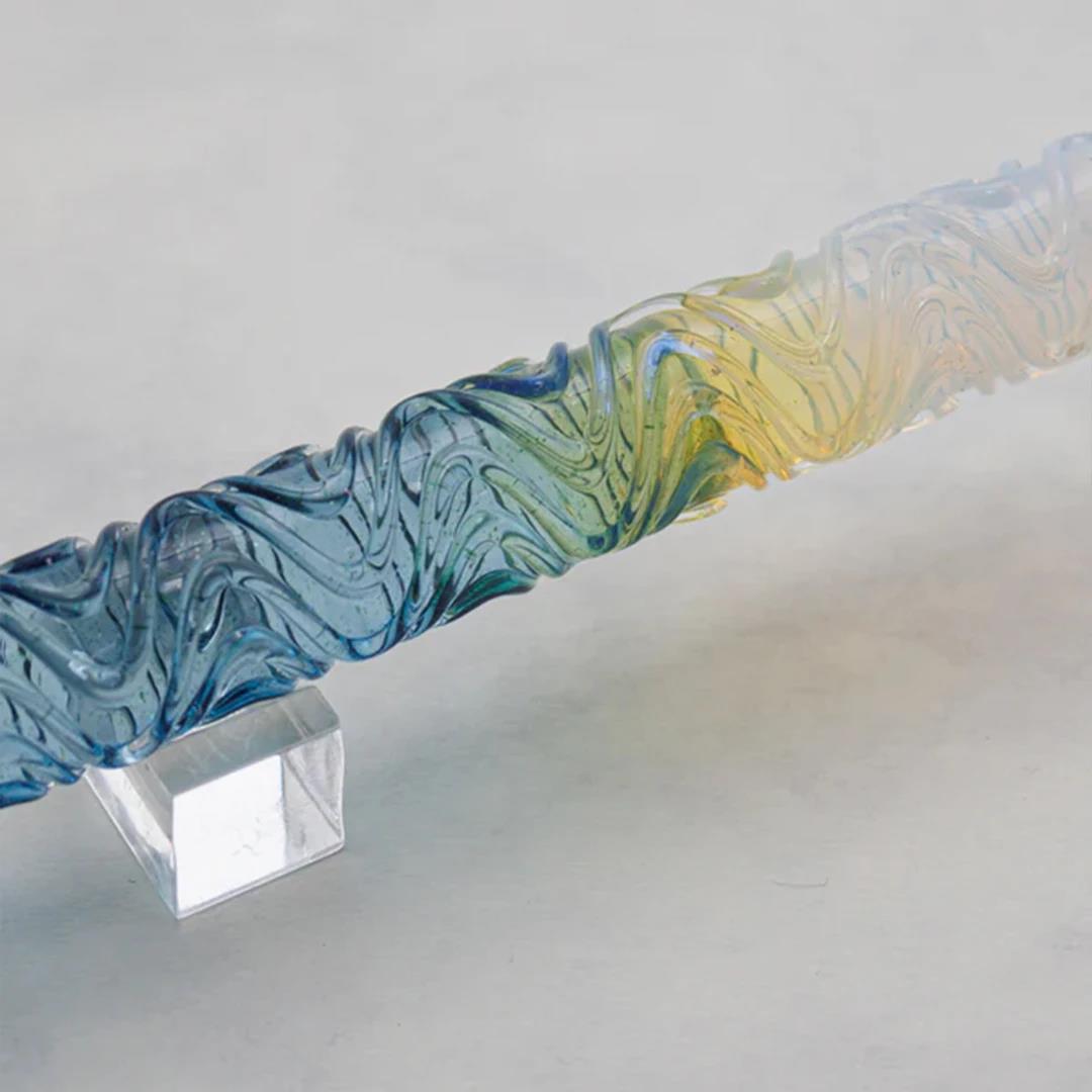 BUNGUBOX Limited Edition Fuji Blue Glass Dip Pen