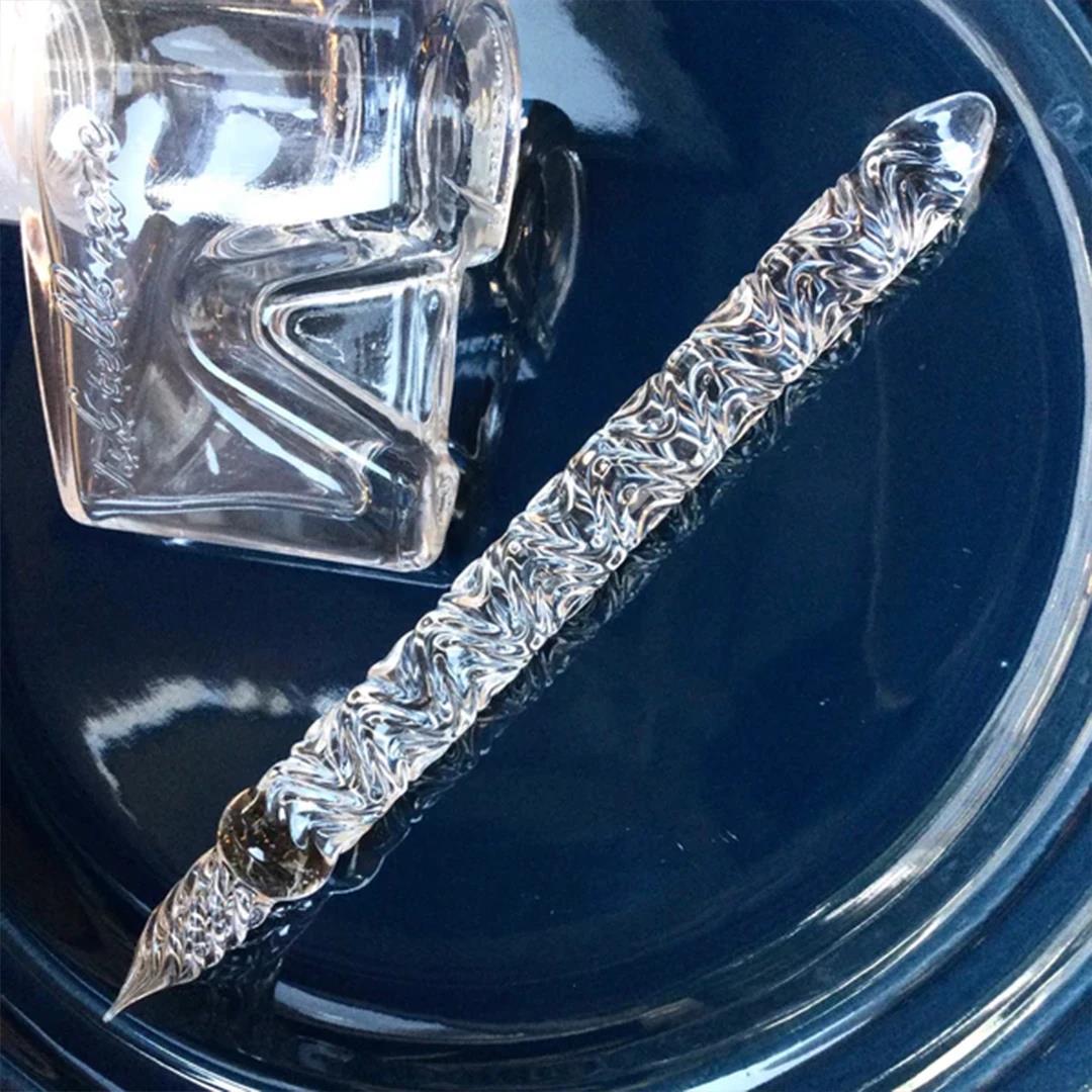 BUNGUBOX限量版海浪纹玻璃蘸水笔