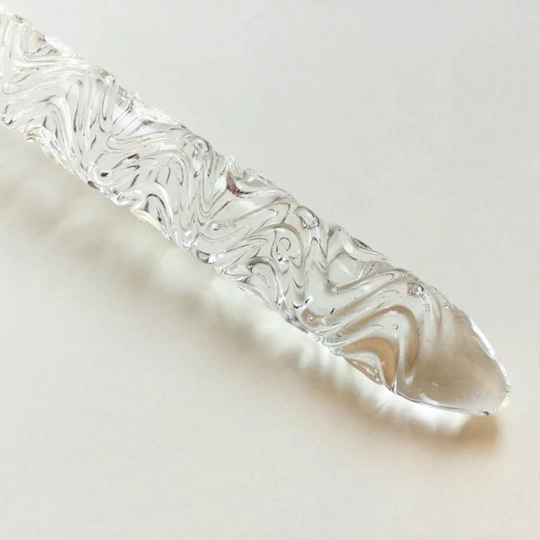 BUNGUBOX Limited Edition Clear Wave-patterned Glass Dip Pen