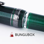BUNGUBOX Original Large Fountain Pen Norwegian Wood 18K Gold Low Center of Gravity Section