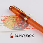 BUNGUBOX Limited Edition Orange Chocolate 14K Gold Sailor Standard Model Fountain Pen