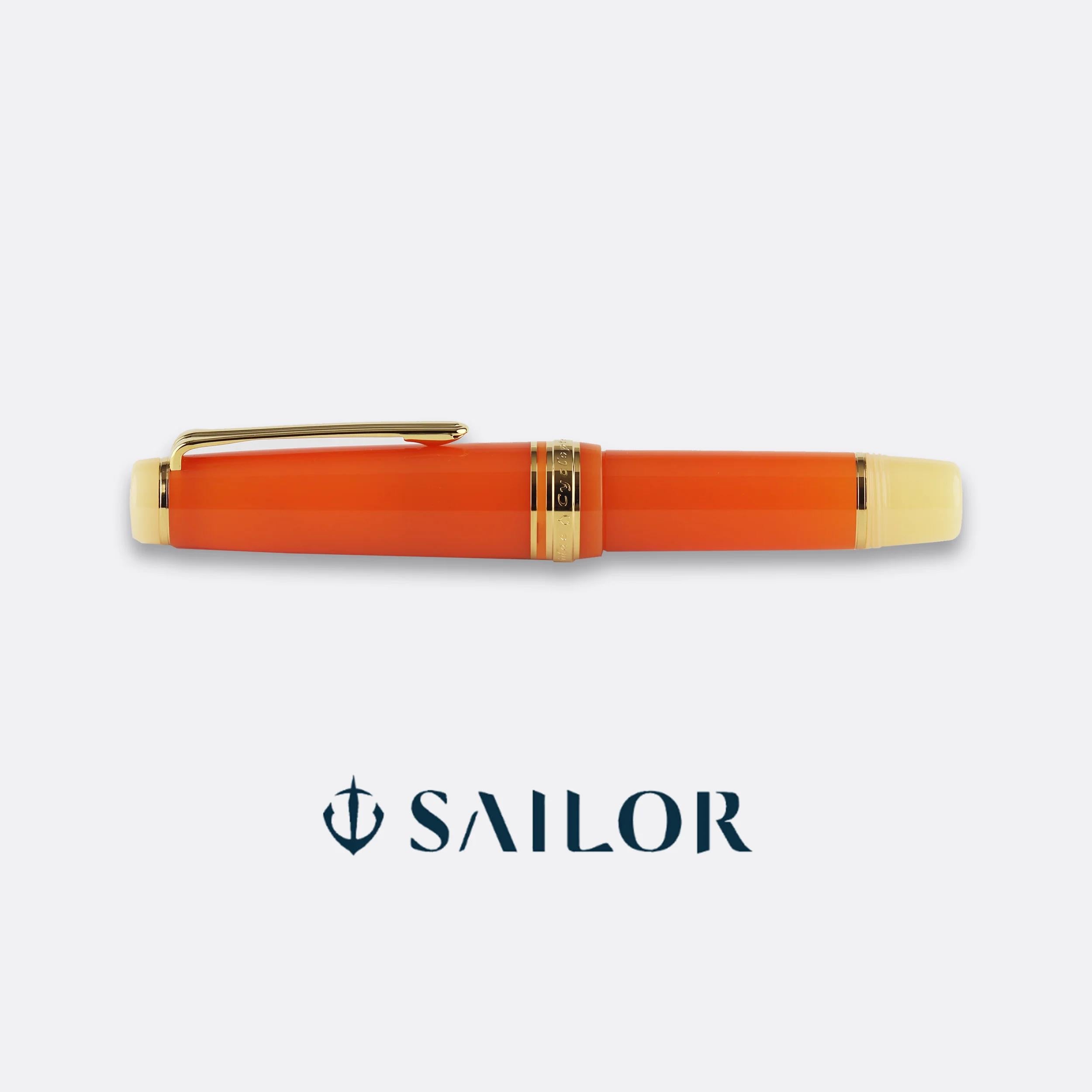 Kingdomnote KN Limited Edition Clownfish Series Orange 21K Gold Sailor Short Model Fountain Pen