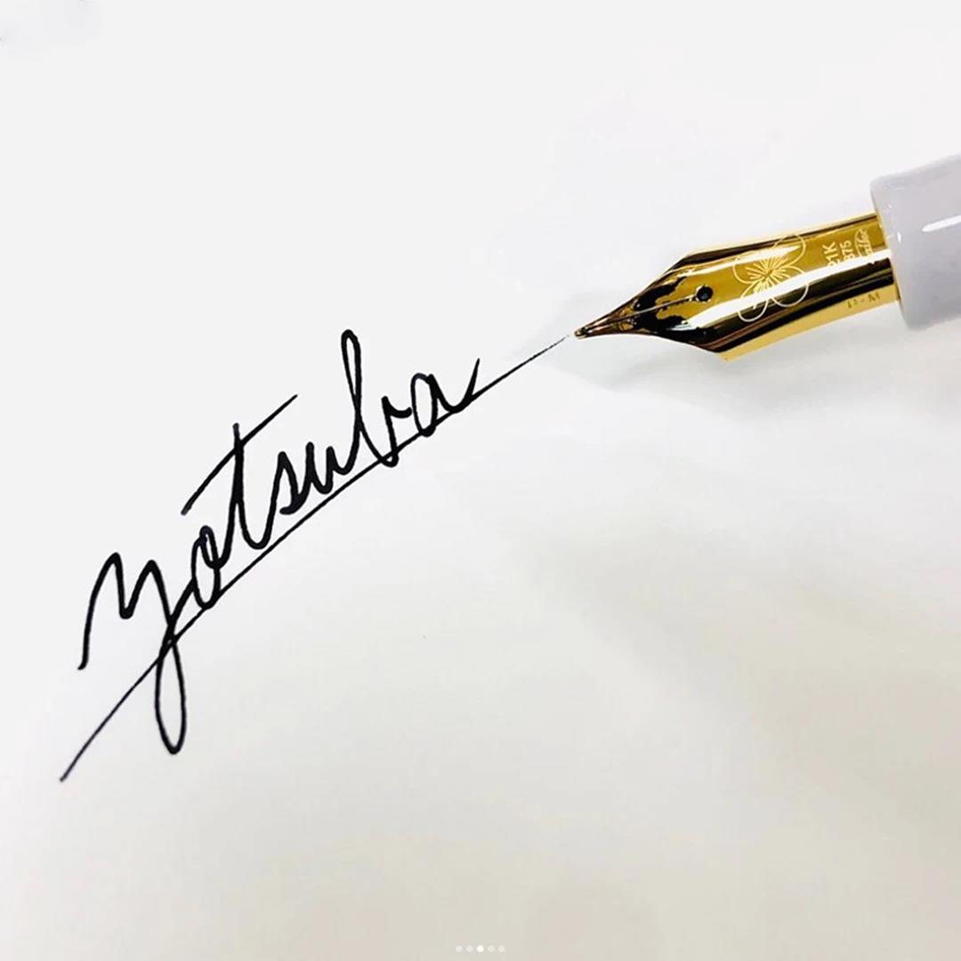 Yotsuba Shokai Limited Edition Shion 21K Gold Purple Large Torpedo Demonstrator Sailor Fountain Pen