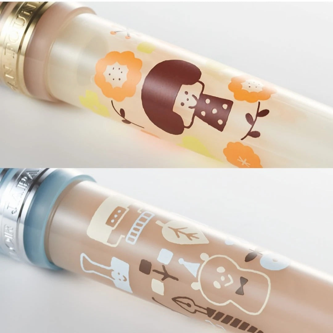 Ancora x Sailor Limited Edition Mizutama Cartoon 14K Blue Fountain Pen