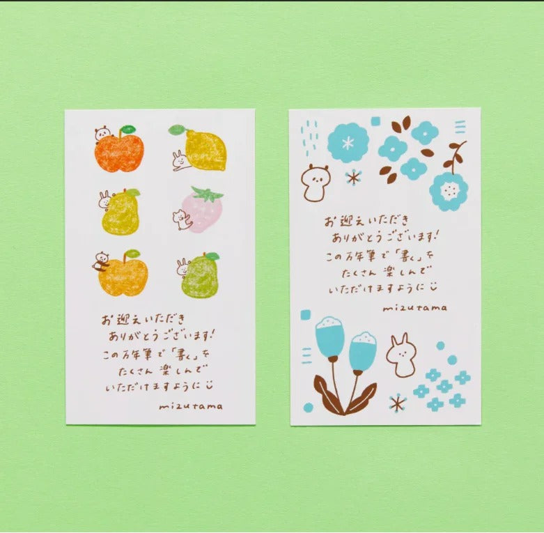 Ancora x Sailor Limited Edition Mizutama Cartoon 14K Blue Fountain Pen