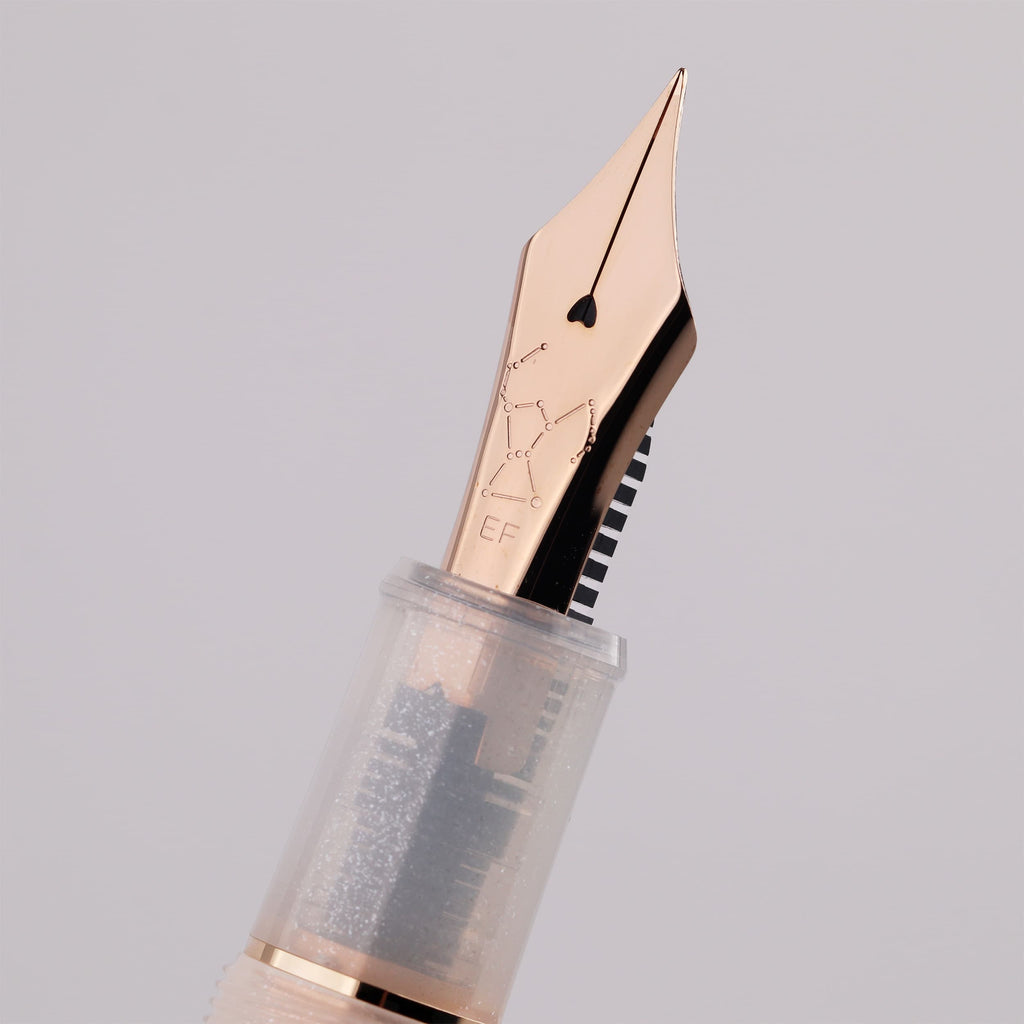 Hachimonjiya Limited Edition Hatsuyuki 14K Gold Platinum Fountain Pen