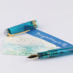 Shizuoka Bungakukan Limited Edition Jade Large 21K Gold Sailor Fountain Pen