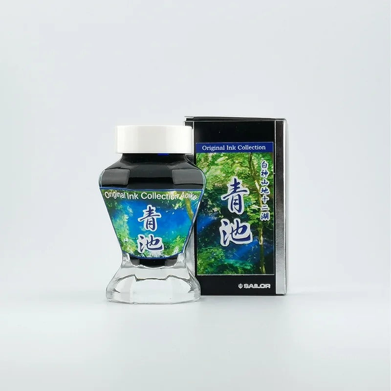 Aomori Hirosaki Hirayama Mannendo  Aomori Black/Hirosaki Coffee/Aoike  Colored Ink  Sailor Fountain Pen Ink  50ml