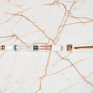 TWSBI 580 Porcelain White & Rose Gold Fountain Pen, White Semi-Transparent Demonstrator with Steel Nib