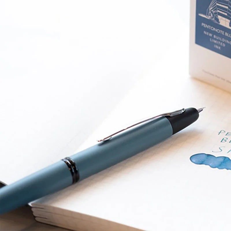 PILOT x Pentonote Fukushima Blue Limited Edition Capless Fountain Pen, 18K Gold Nib with Serial Number