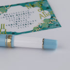 BUNGUBOX Alice 14K Gold Low Center of Gravity Mother-of-Pearl Crown Short Fountain Pen (Sailor Short Model)