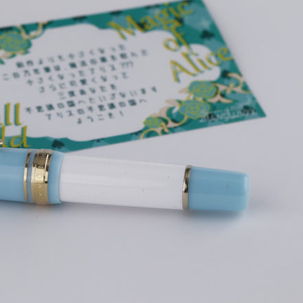BUNGUBOX Alice 14K Gold Low Center of Gravity Mother-of-Pearl Crown Short Fountain Pen (Sailor Short Model)