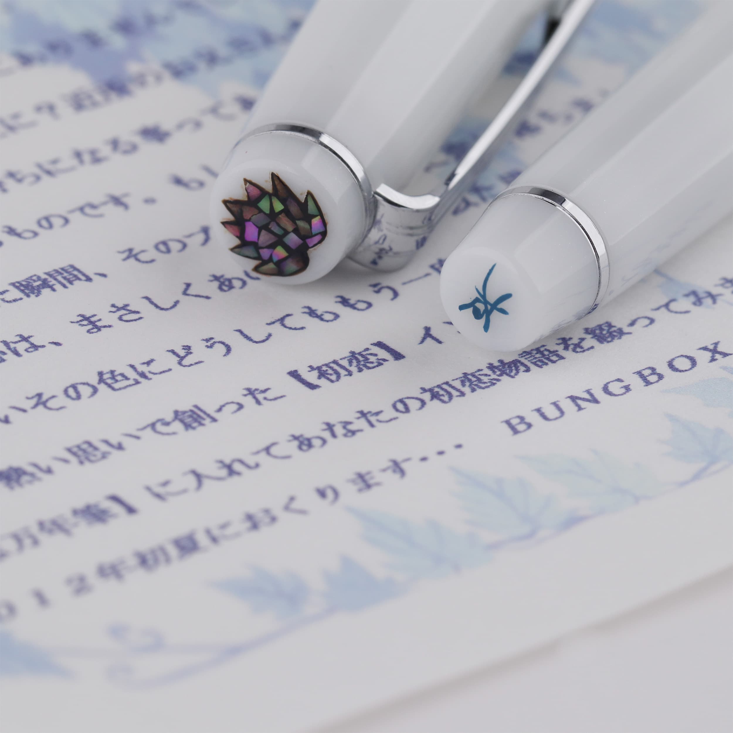 BUNGUBOX Limited Edition First Love 14K Gold Mother-of-Pearl Crown Sailor Standard Model Fountain Pen