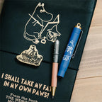 TN × Moomin Annual Lottery Limited Edition Vol.5 Gift Box Set: Leather Notebook, Refill Pages, Pen, Canvas Tote Bag, Stickers