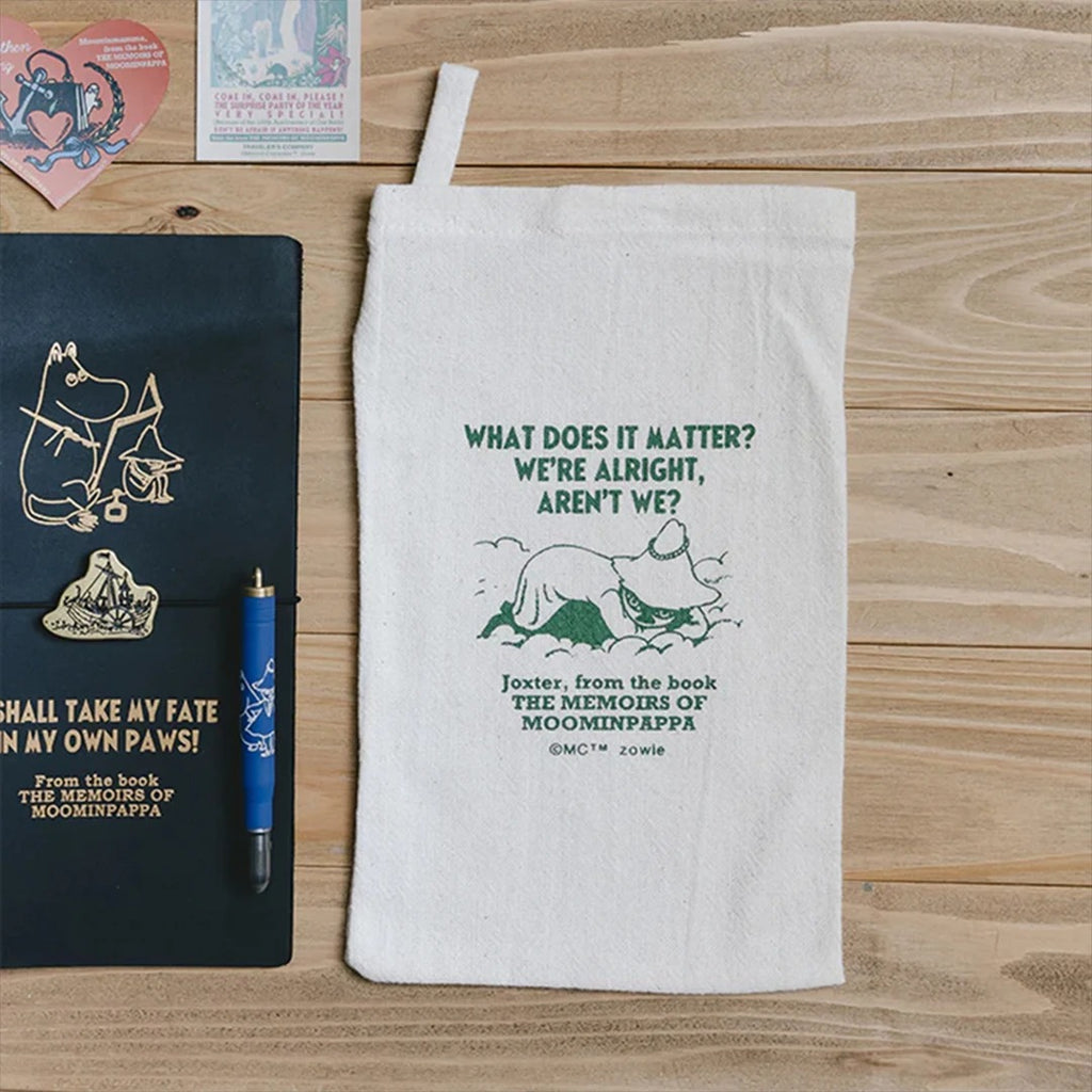 TN × Moomin Annual Lottery Limited Edition Vol.5 Gift Box Set: Leather Notebook, Refill Pages, Pen, Canvas Tote Bag, Stickers