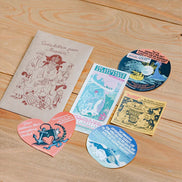 TN × Moomin Annual Lottery Limited Edition Vol.5 Gift Box Set: Leather Notebook, Refill Pages, Pen, Canvas Tote Bag, Stickers