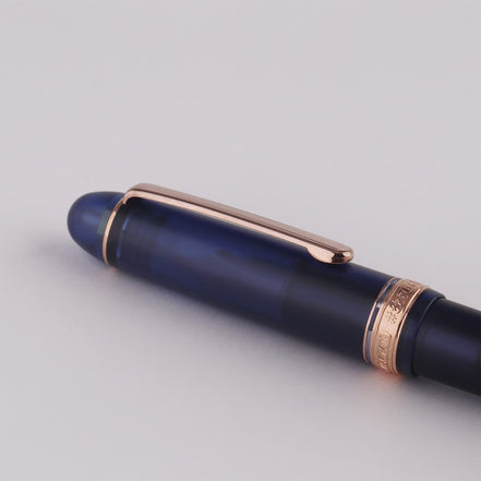 Usagiya Limited Edition Denim Blue 14K Gold Platinum Fountain Pen