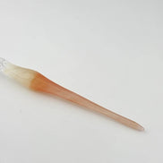 Aun Glass Dip Pen - Lamp Series, Pink Orange Variant