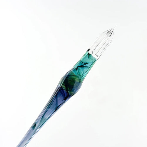 AUN 2024 Tokyo Pen Show Exclusive New Twilight Teal Glass Dip Pen