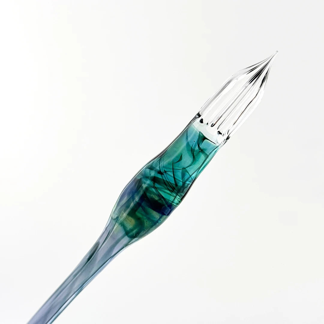 AUN 2024 Tokyo Pen Show Exclusive New Twilight Teal Glass Dip Pen