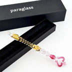 Paraglass Exhibition Exclusive Glass Dip Pen - Heart Magic Wand