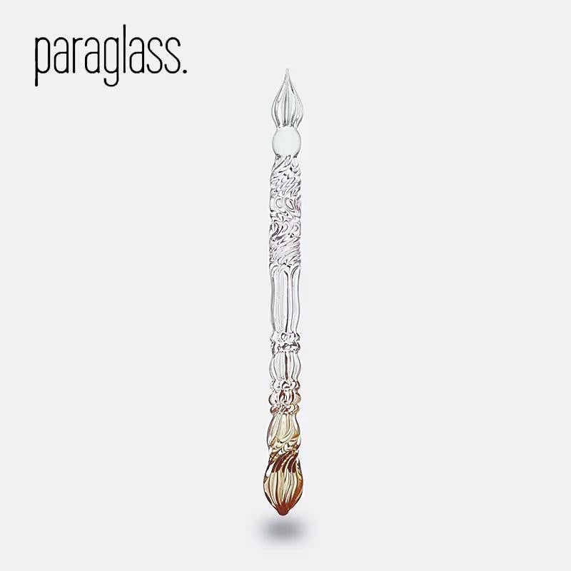 Paraglass Glass Dip Pen - Orange-Pink Magic Wand