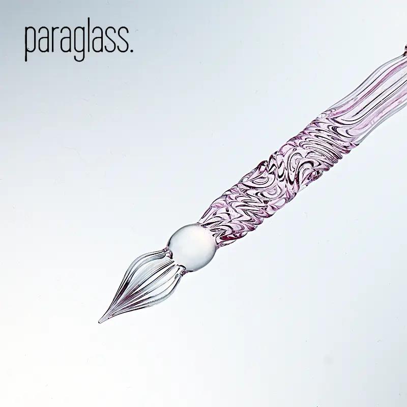 Paraglass Glass Dip Pen - Orange-Pink Magic Wand
