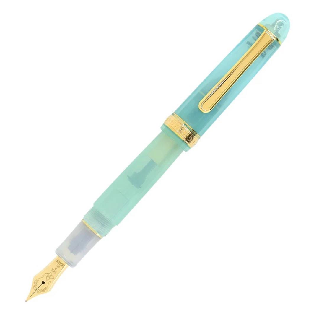 Kinokuniya Bookstore Exclusive - Mint Tea 14K Gold Platinum Large-sized Fountain Pen